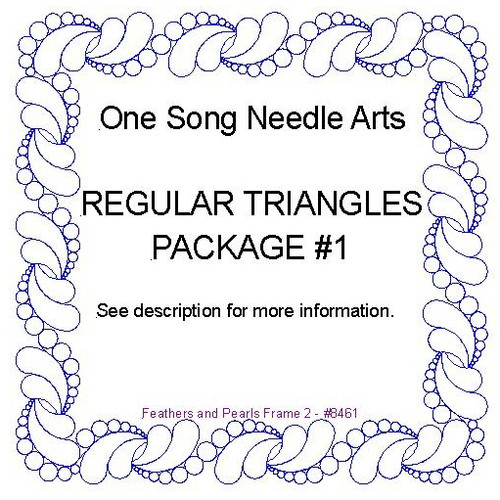 TRIANGLES (REGULAR) PKG #1 - 76 Patterns
