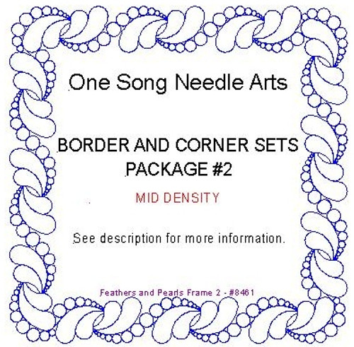 BORDER AND CORNER SETS PKG #2 - MID DENSITY - 40 sets/ 87 Patterns