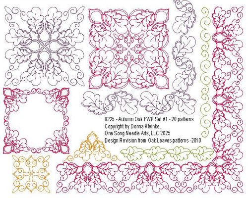 AUTUMN OAK FWP SET #1 - 20 patterns - ** See TERMS/INFO in Description below **