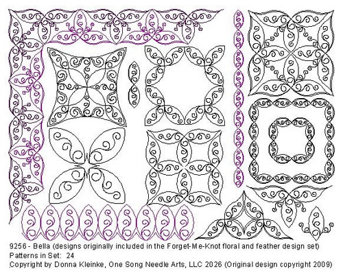 BELLA FWP SET #1 - 24 patterns - ** See TERMS/INFO in Description below **