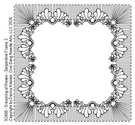 Dreaming of Roses-Serpentine Frame 2 - #9246B