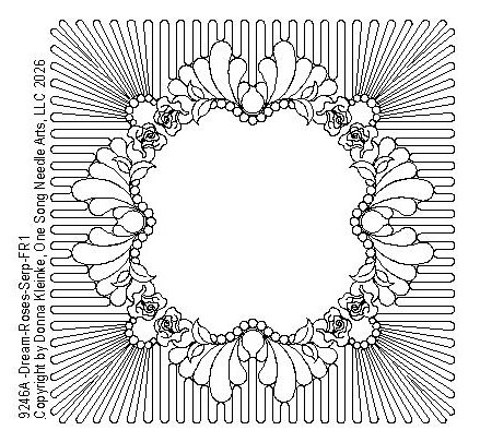 Dreaming of Roses-Serpentine Frame 1 - #9246A