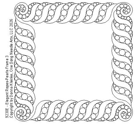 Elegant Ropes-Pearls Frame 3 - #9230E