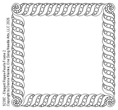 Elegant Ropes-Pearls Frame 2 - #9230C