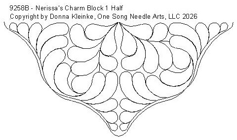 Nerissa's Charm Block 1 Half - #9258B