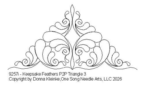 Keepsake Feathers P2P Triangle 3  - #9257i