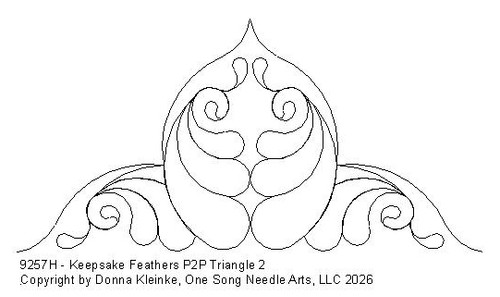 Keepsake Feathers P2P Triangle 2 - #9257H