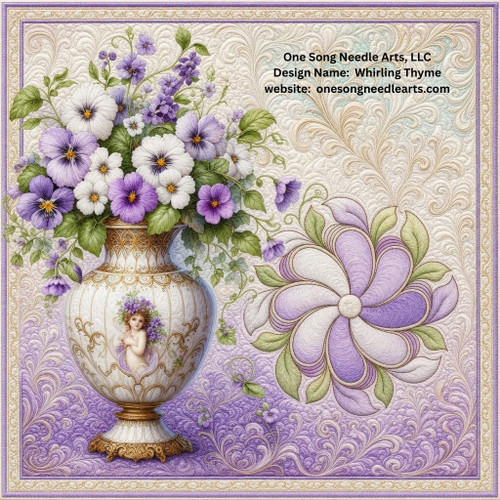 Whirling Thyme Circular 1 - #9053F (in Pkg #3 - Sept 2022)-VP4 (Incl in Circular Ptns Pkg #2-All-Densities)