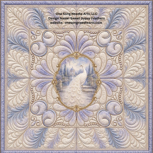 Sweet Gypsy Feathers Block 1 - #8947A (included in Sweet Gypsy Feathers Supplemental Set 1 - #8947/Set1) - VP48