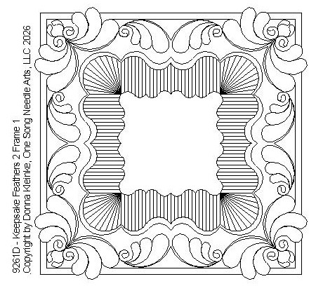 Keepsake Feathers 2 Frame 1 - #9261D