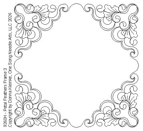 Petal Feathers Frame 3 - #9260H