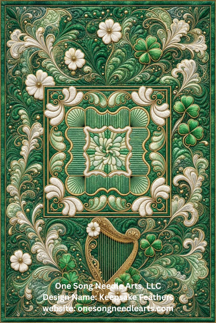 Keepsake Feathers 2 Block 1  - #9261A