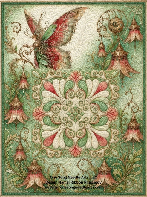 Ribbon Rhapsody 2 Block 2 - #7185 (Incl in Block Pkg #2-Mid-Density)