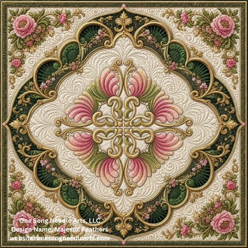 Majestic Feathers Block 1 - #8101 (Incl in Block Pkg #3-Mid-Density)