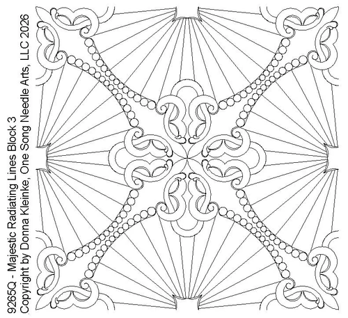 Majestic Radiating Lines Block 3 - 9265Q