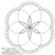 Flower of Life 2 Hexagon Circular 3 - #6496 (Incl in Circular Ptns Pkg #2-All-Densities)