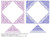 Meandering and Crosshatching P2P Triangle and Frame Set 1 (#9119ABCD) (In Pkg #9-Feb-2024-A) (Incl in Triangles-Pkg#2-P2P)