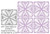 Delaney Feathers and Scrolls Block 3 - #9187F  (In Pkg 16-May 2024-C)