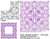 Forget-Me-Knot 1 Block 1-Three-Quarter - #9204B  (In Forget-Me-Knot Set #1-#9204 Series)