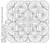 Feather Fans   Frame Block 2 - Square Knots center - #9249D