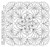 Feather Fans Block 1 - Flower Vines center - #9249C