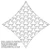 Petal Feathers - Sashiko D On-Point Block 2 - #9252D