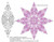 Calligraphy-Adora Diamond 1 for 8-point Star - #9154A (In Pkg #13-April 2024B) - VP51