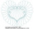 8971 - Heart Feathers and Roses Motif 1