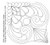 Gothic Feathers-Gems Block 1 - Quarter  - #9259D