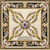 Garden Bunnies - Radiating Lines 3 - Block 1 - #9268F