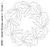Garden  Bunnies - Leaves 4 - Circular 1 - #9269C