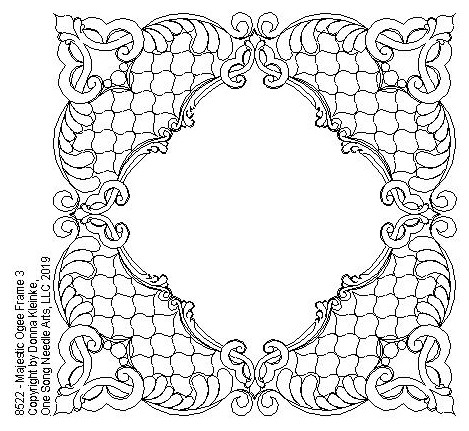 Majestic Ogee Frame 3 - #8522 - One Song Needle Arts