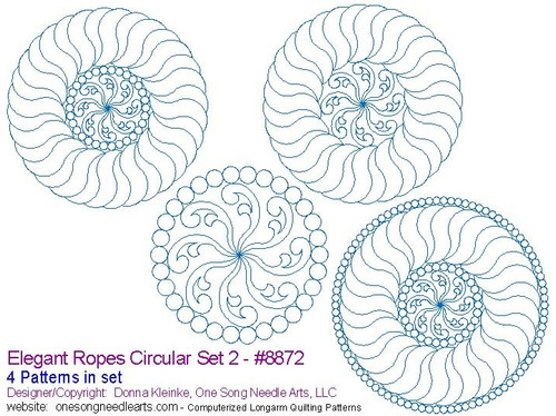 Elegant Ropes Circular Set 2 - #8872/Set2 - One Song Needle Arts