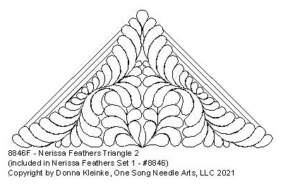 Nerissa Feathers Triangle 2 - #8846F (included in Nerissa Feathers Set ...