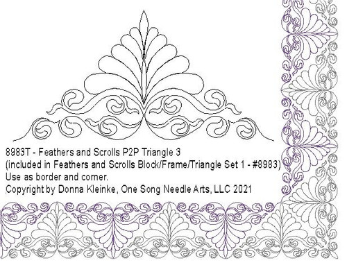 Feathers and Scrolls P2P Triangle 3 - #8983T (included in Feathers and ...