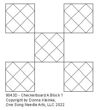 Checkerboard A Block 1 - #9043D (in Pkg August 2022) (Incl in Block Pkg ...