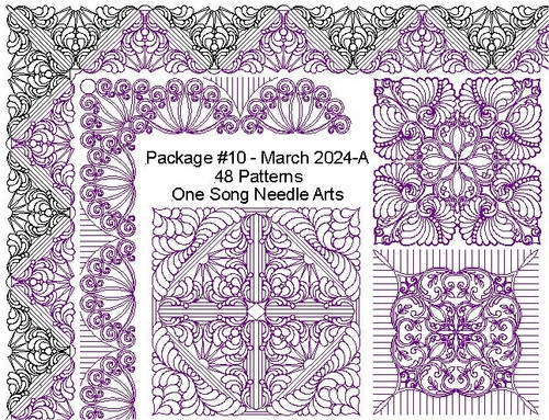 PACKAGE #10 - March 2024-A - 48 Patterns (PKG#10MAR2024A) - One Song ...