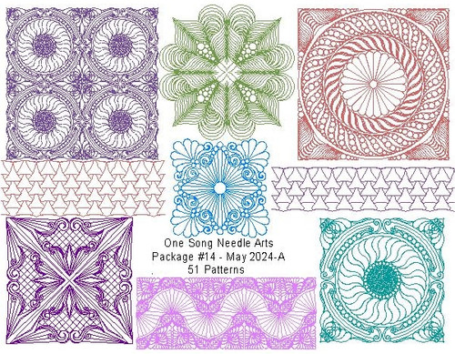 PACKAGE #14 - May 2024-A - 51 Patterns (PKG#14MAY2024A) - One Song ...