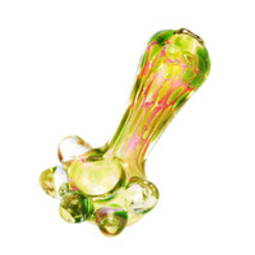 Soap Bubble Inside Out Glass Hand Pipe - 4.5" - #9936