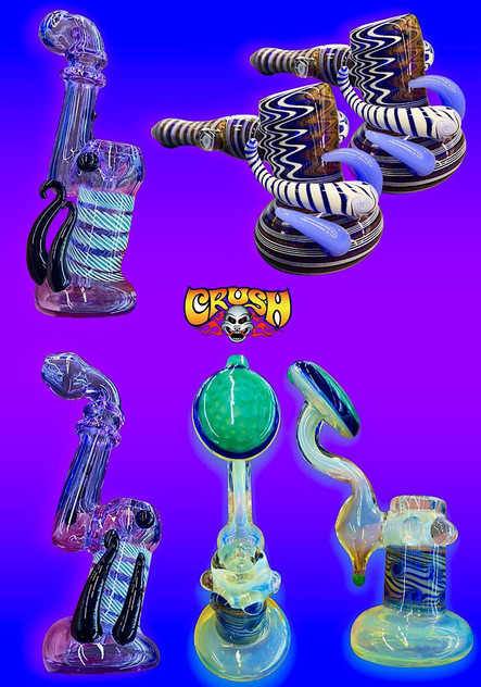 Crush Glass Hammer Time Bubblers - #1065