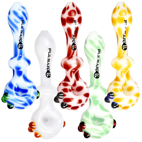 Creme Color Swirl Hand Pipe | 5" | Colors Vary - #9922