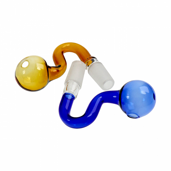 Glass Oil Burner Pipe 14mm Male