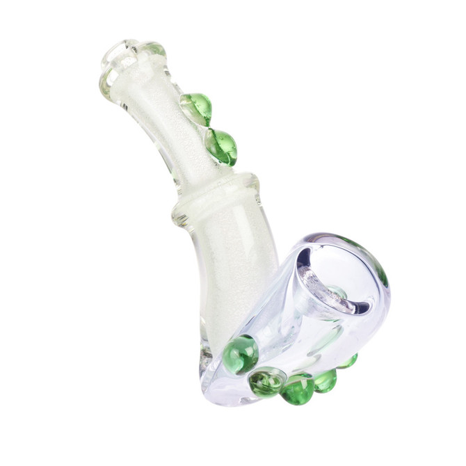 Glow Aurora Sherlock Hand Pipe | 4.5" | Colors Vary - #12365