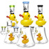 Pulsar Glass Double Duckie Rig | 7.5" | 14mm F | Colors Vary - #2521