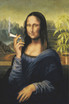 24"x 36" Mona Lisa Smoking Poster