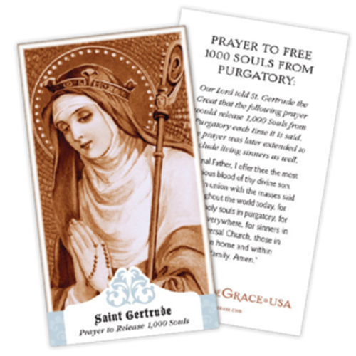 St. Gertrude Prayer Cards