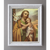 Traditional Image of St. Joseph (White Frame) - Framed Canvas - 10" x 12" Including White Frame