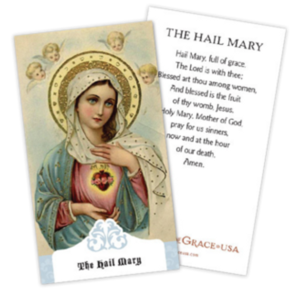 Hail Mary Prayer Cards