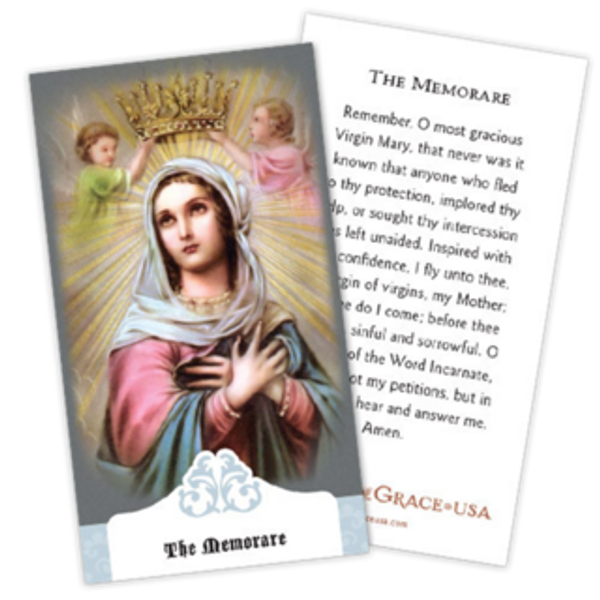 Memorare Prayer Cards