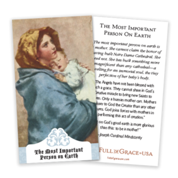 Most Important Person on Earth Prayer Cards